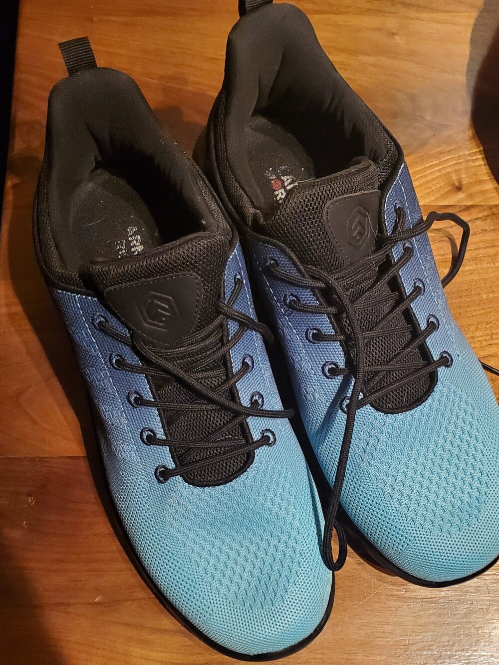 Men's Blue Athletic Sneakers - Black Accents